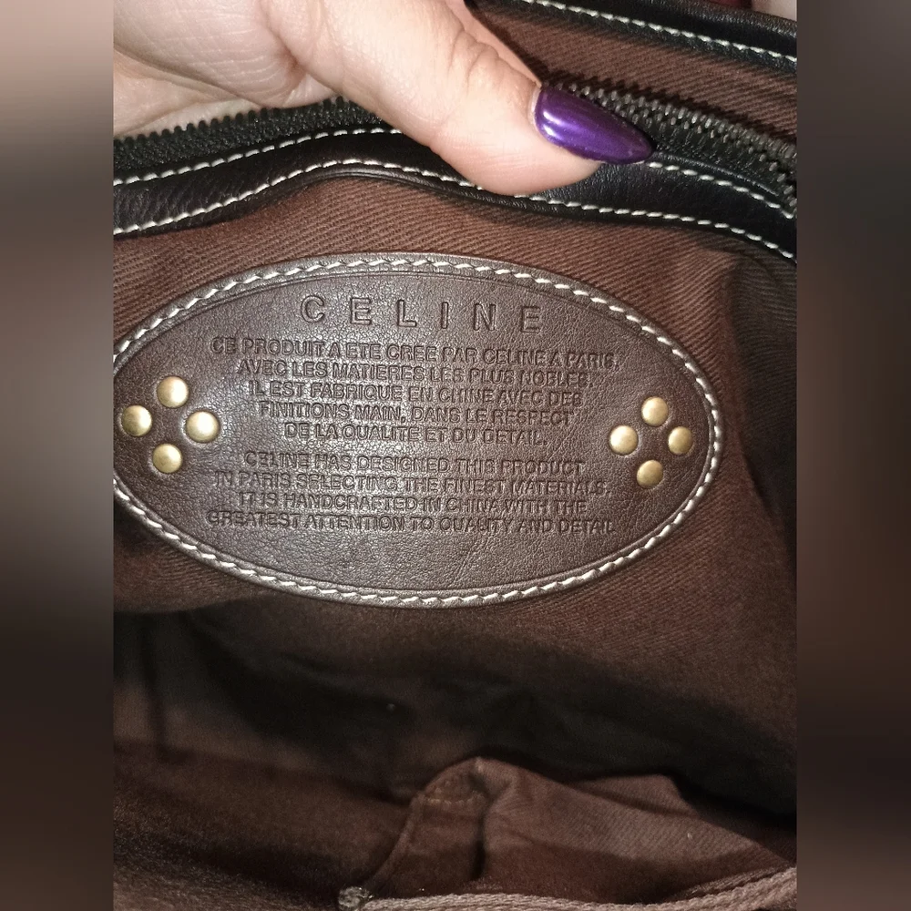 Excellent Condition Celine Macadam Canvas Boogie Handbag W/COA. - Picture 4 of 10